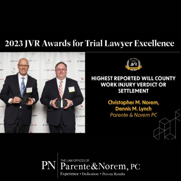 Chris Norem and Dennis Lynch Honored at 2023 JVR Awards for Trial Lawyer Excellence