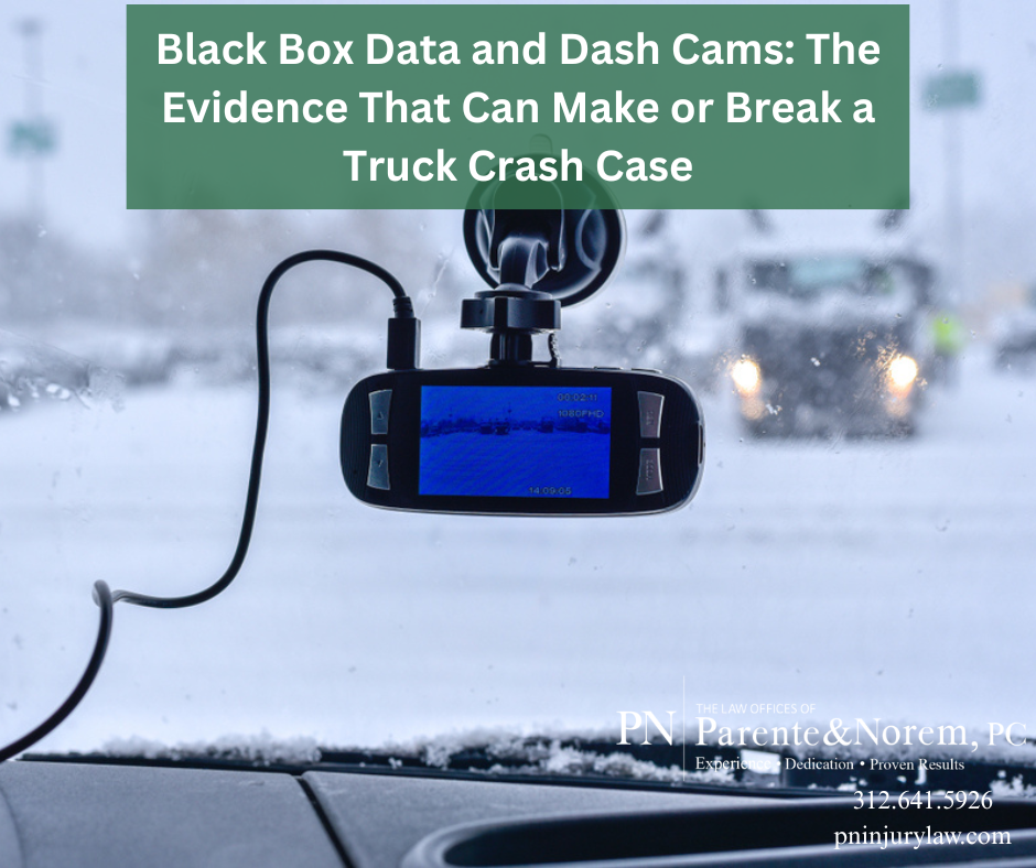 Black Box Data and Dash Cams: The Evidence That Can Make or Break a Truck Crash Case